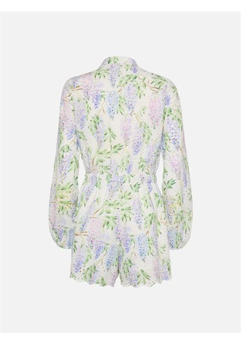 Tutina corta Donna con stampa SAINT BARTH | JUY001 JULIAN03229H COT SUNFLOER EMBRYWIST